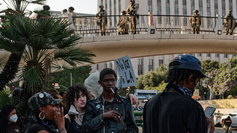 los angeles protest today