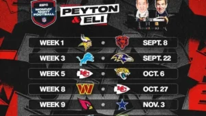 mnf schedule 2025