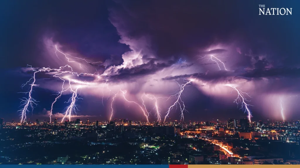 scattered thunderstorms